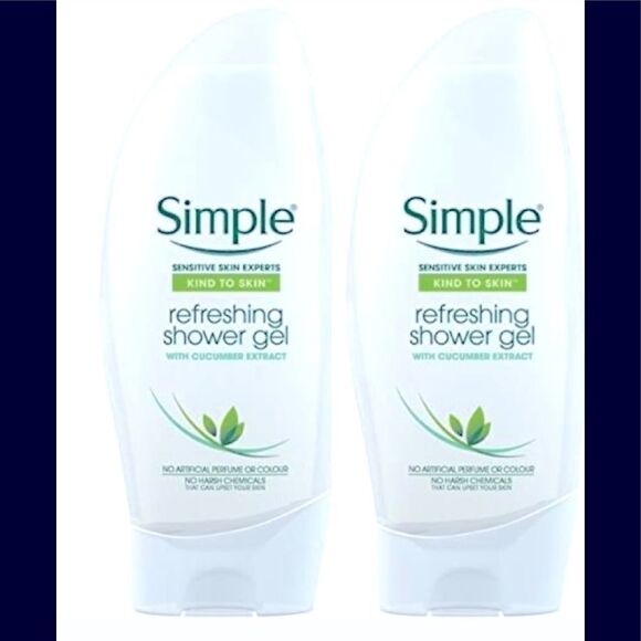 🥀Simple Kind To Skin Refreshing Shower Gel 250ml - Picture 1 of 6